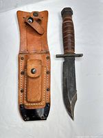 Knife and sheath full view