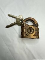 Padlock with two keys attached