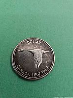 Reverse of coin showing Canada goose and 1867-1967 legend
