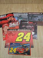 Group shot of all calendars and license plate sign