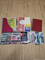 All items laid out on surface