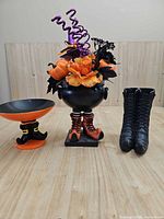 Full view of all three Halloween tabletop pieces