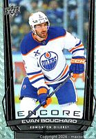 Front of Evan Bouchard Upper Deck Encore card