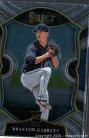 Braxton Garrett Panini Select rookie card front
