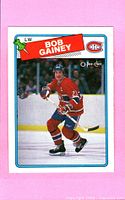 Front of Bob Gainey #216 1988 O-Pee-Chee card
