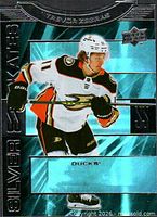 Trevor Zegras Ducks Silver Skates card front