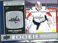 Upper Deck Rookie Retrospective Vitek Vanecek card front