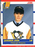 Score 1990 Jaromir Jagr rookie card front
