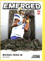 Front of 2024 Score Emerged rookie card of Michael Penix Jr.