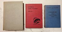 Three books side by side showing covers and relative size