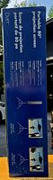 Front side of boxed Epson Duet projection screen