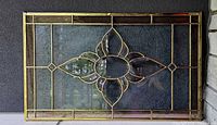 Front view of full stained glass panel
