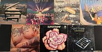 Six Supertramp albums laid out showing front covers