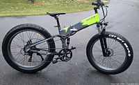 Full side view of unfolded Merkava FatFold500 bike showing frame, tires, motor, brakes