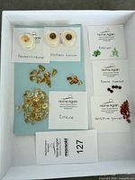 Overview of all gemstone groups in tray