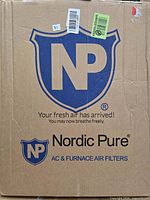 Nordic Pure branded shipping box front