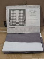 Front of package showing product info and folded panel