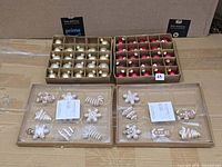 All four boxes showing contents