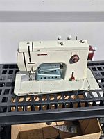 Front view of Bernina Minimatic 807 sewing machine showing overall condition