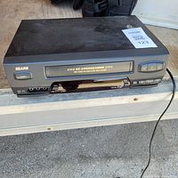 Front angled view of Sears VCR showing overall condition