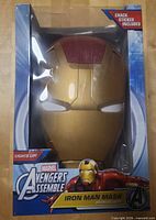 Front of boxed Iron Man mask 3D deco light