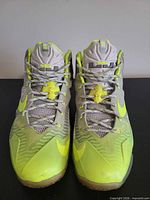 Top view of both shoes showing uppers, laces, tongues