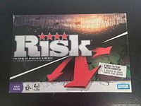 Front of Risk board game box showing title, age rating 12+, Parker Brothers logo