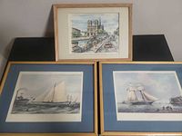 Group shot of all three framed prints
