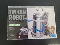 Front of sealed 4M Tin Can Robot kit box