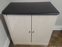 Front view of cabinet closed