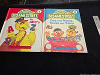 Front covers of both Sesame Street books showing titles and characters