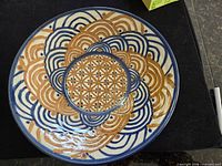 Top view showing painted design and overall condition