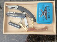 Tray view showing all five tools