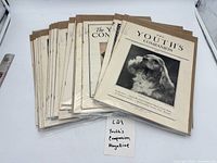Stack of bagged The Youth’s Companion magazines