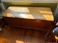 Full view of cedar chest closed