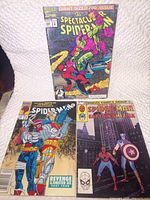 Front covers of all three comics laid out together