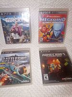 All four PS3 game cases front covers
