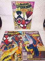 All three Spider-Man comics laid out