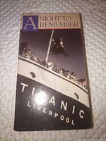 Front view of cardboard sleeve showing title and Titanic artwork