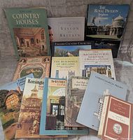 Front view of all thirteen books showing titles and cover art