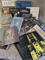 Group shot showing most books spread out, covers visible