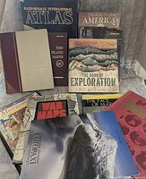 Front view showing majority of book covers