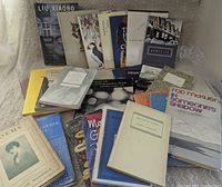 Group shot showing all books spread out