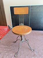 Full view of stool front angle