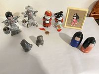 Group shot showing all eleven decorative pieces