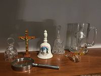 Group shot of all seven items on shelf