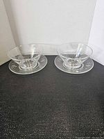 Two Princess House Heritage bowls with matching saucers