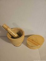 mortar, pestle, trinket box overview