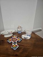 Group shot of all five ceramic items