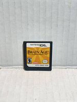 Front view of Brain Age Nintendo DS cartridge